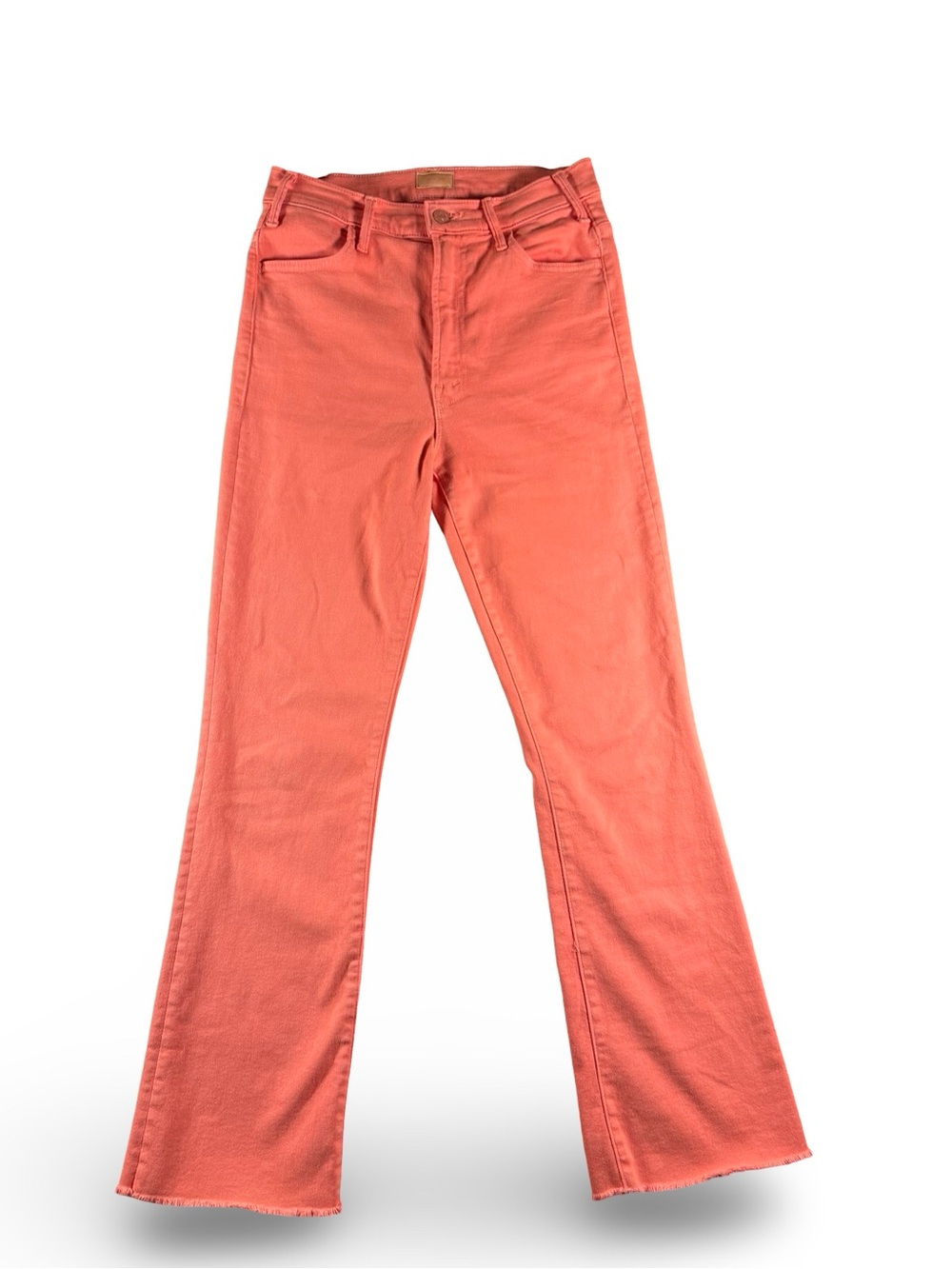 Mother Jeans Size 28 The Hustler Ankle Fray Persimmon Women’s High Waisted